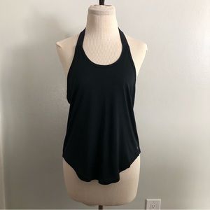 Hela Dagen Black T Strap Athletic Tank Size S
